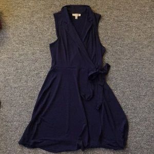 Monteau Dark Purple Wrap Dress (Size M)